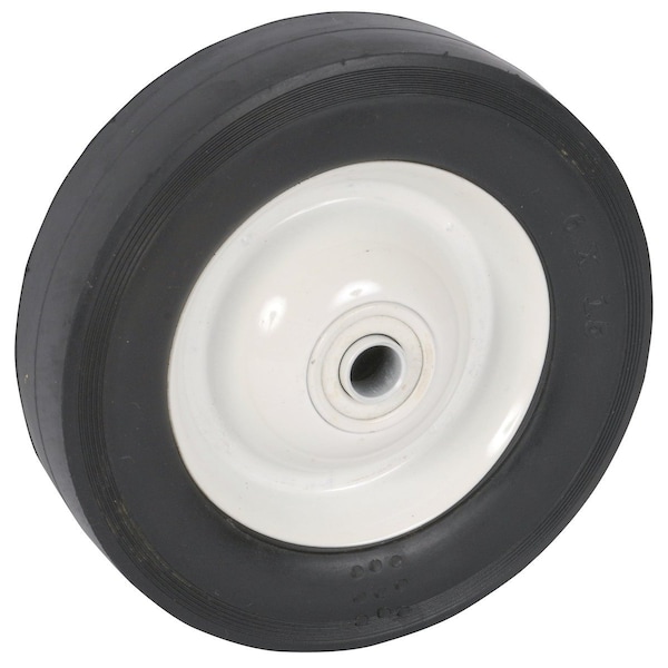 WHEEL-DECK, 6X1.5, SMOOTH, STEEL-WHITE 6" x6" x1.3"